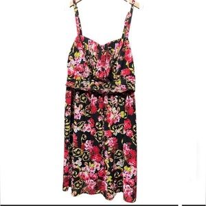 Torrid women’s Floral Chiffon Dress. Plus size 1 adjustable straps